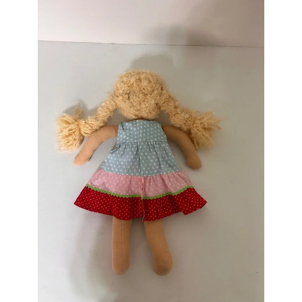 Kathe Kruse Germany Waldorf Doll Tolipar Sheep Stuffing‎ Mohair Blonde Hair 15in